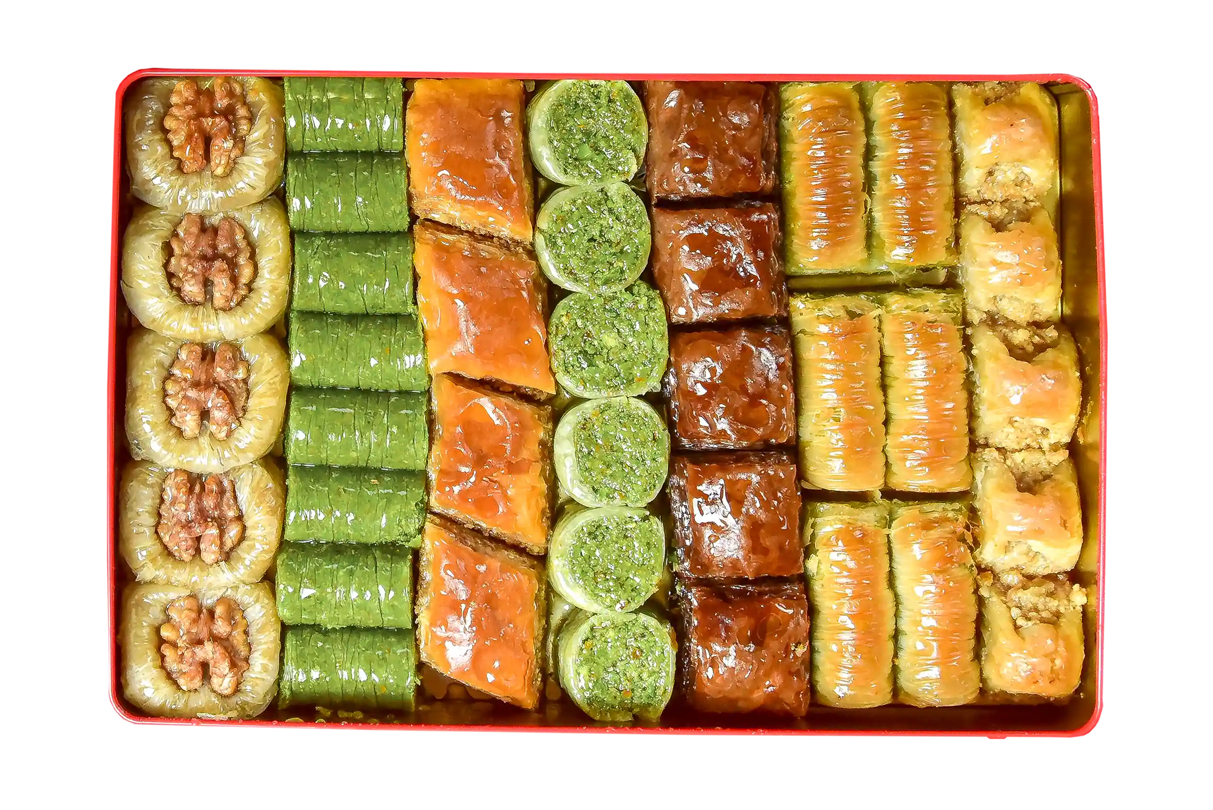 Assorted Pistachio and Walnut Mix Baklava 1.5 KG