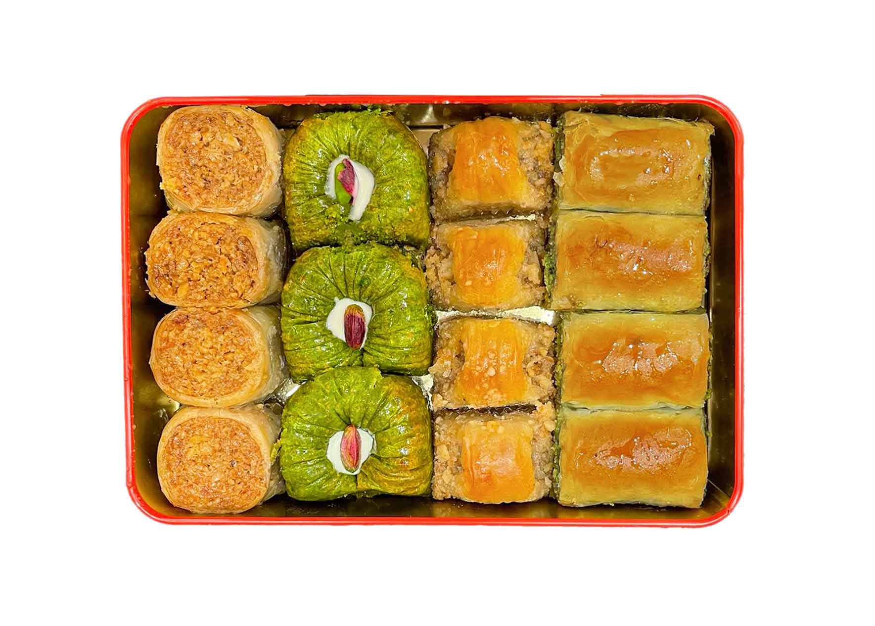 Assorted Pistachio and Walnut Baklava Mini Box-5