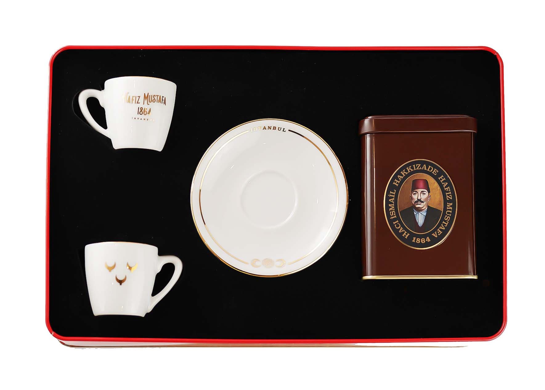 Turkish Coffee Set 2 Cups With 170gr. Turkish Coffee